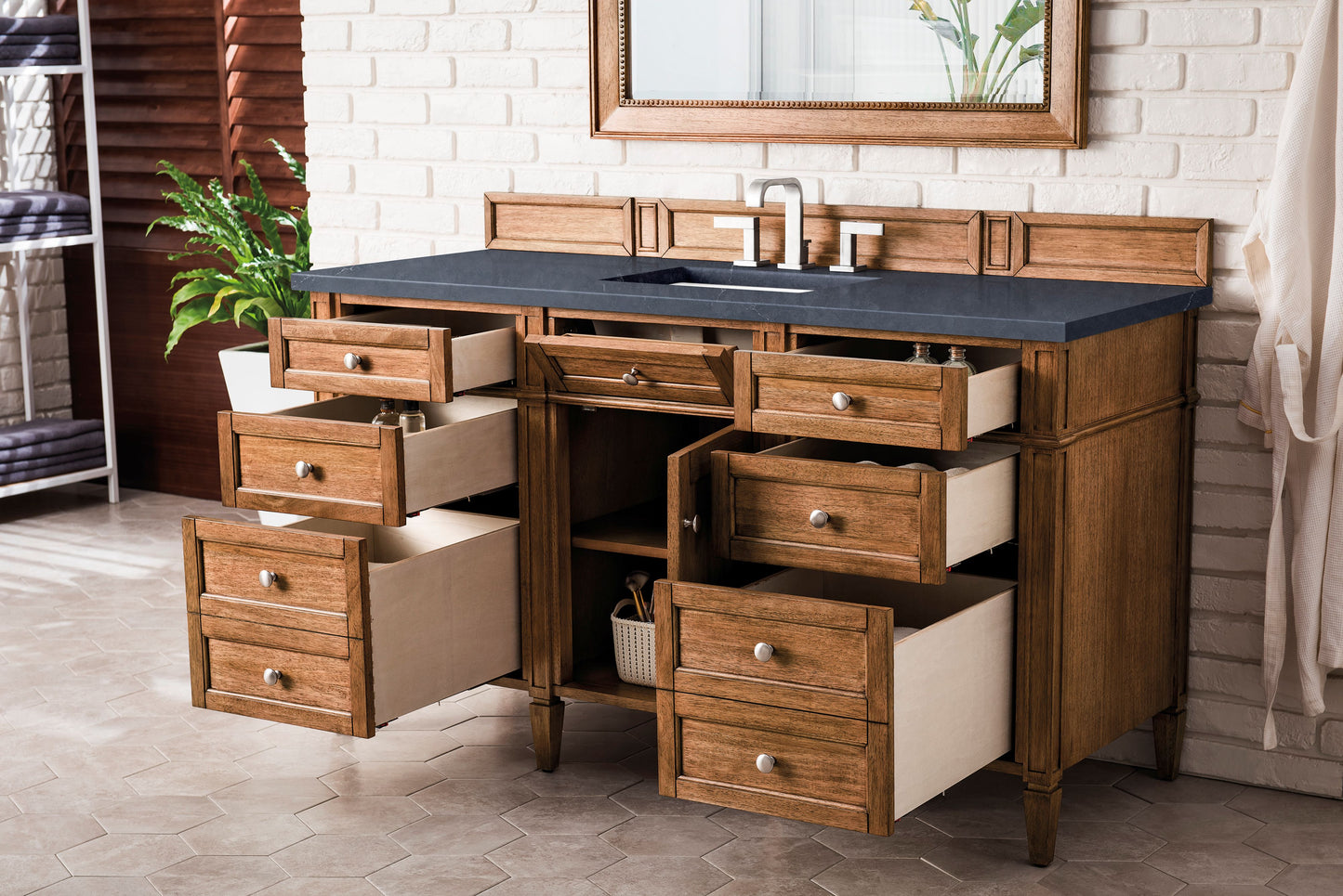 James Martin Brittany 60" Single Vanity with 3 CM Countertop