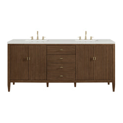 James Martin Myrrin 72" Double Vanity with 3 CM Countertop