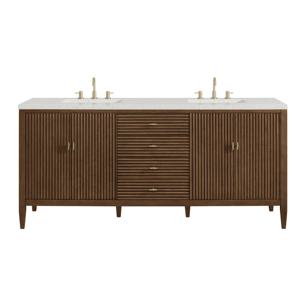 James Martin Myrrin 72" Double Vanity with 3 CM Countertop