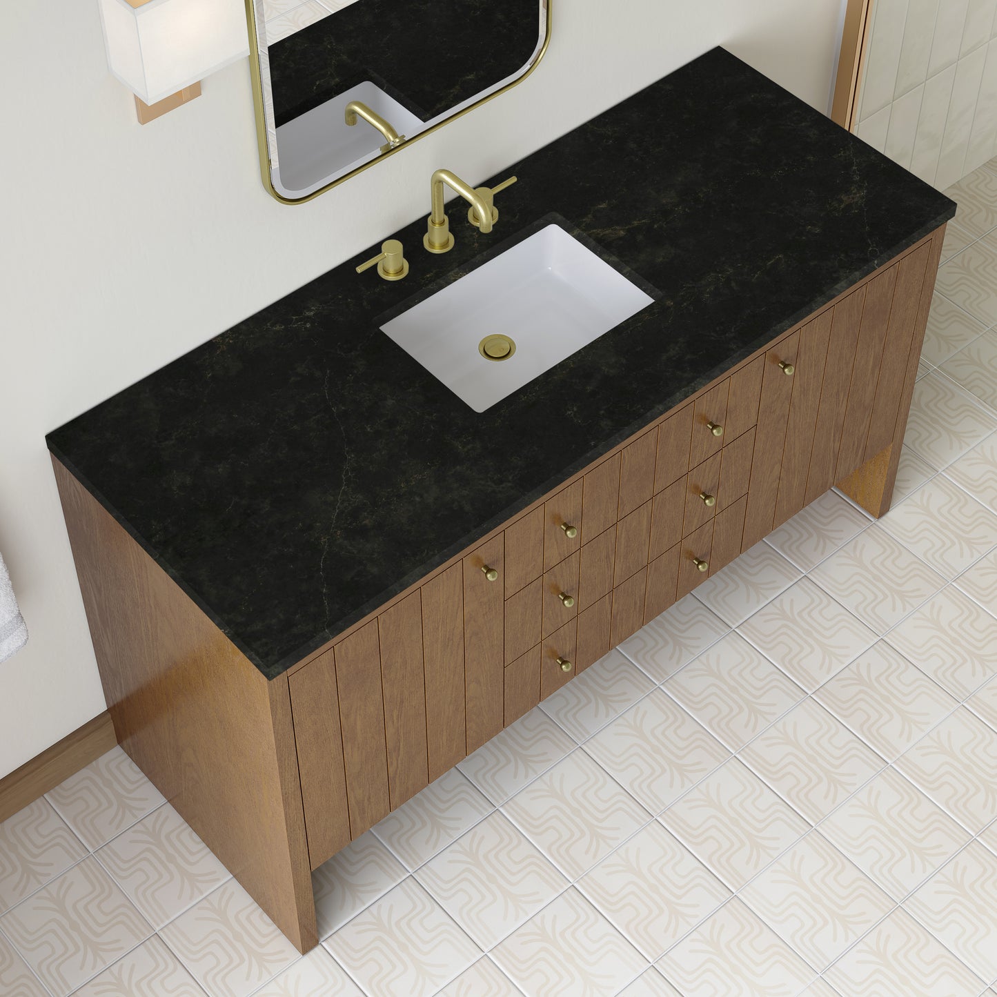 James Martin Hudson 60" Single Vanity with 3 CM Countertop