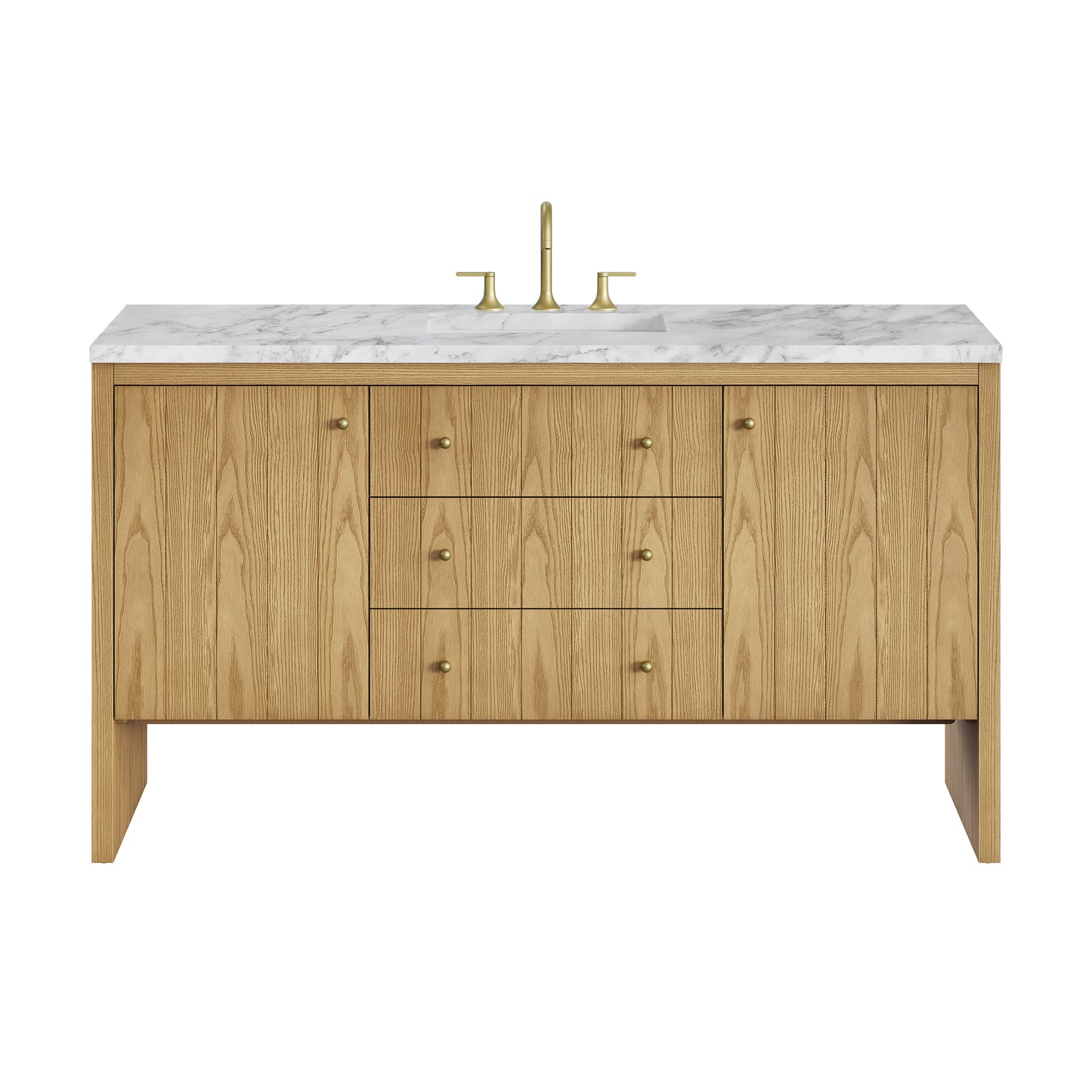 James Martin Hudson 60" Single Vanity with 3 CM Countertop