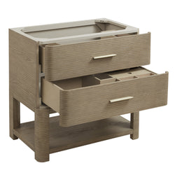 James Martin Lucian 36" Single Vanity, Pebble Oak - Luxe Bathroom Vanities