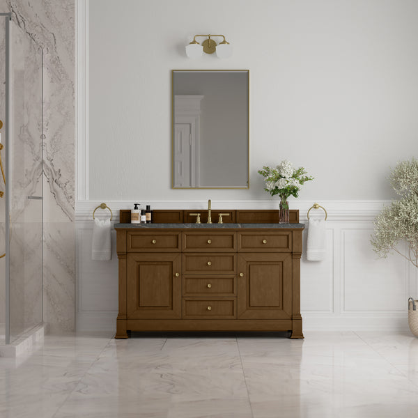 James Martin Brookfield 60" Single Vanity with 3CM Countertop & FreePower Wireless Charger