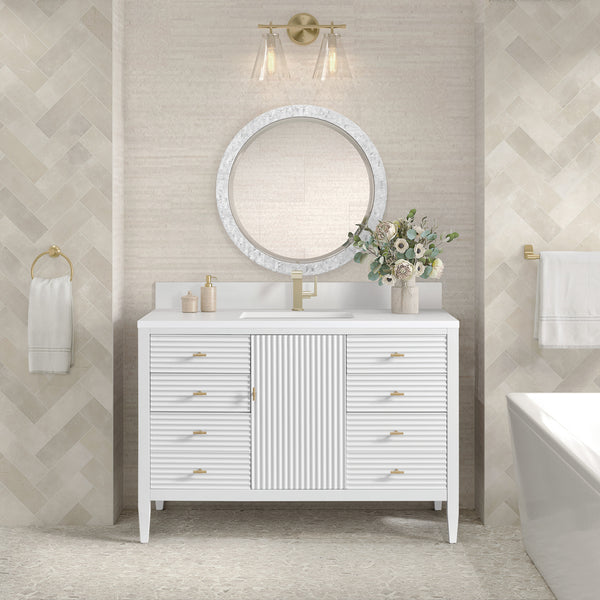 James Martin 48" Myrrin Vanity, W/ 3CM Top