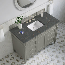 James Martin Brittany 48" Single Vanity with 3 CM Countertop & FreePower Wireless Charger