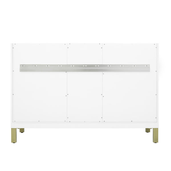 James Martin Chicago 48" Single Vanity with Single Hole 3CM White Zeus Silestone Top & Backsplash