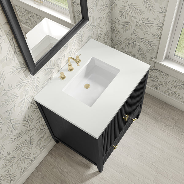 James Martin Myrrin 30" Single Vanity with 3 CM Countertop