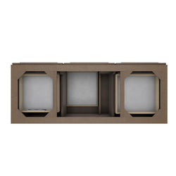 James Martin Portland 60" Single Vanity Whitewashed Walnut with 3 CM Countertop & FreePower Wireless Charger