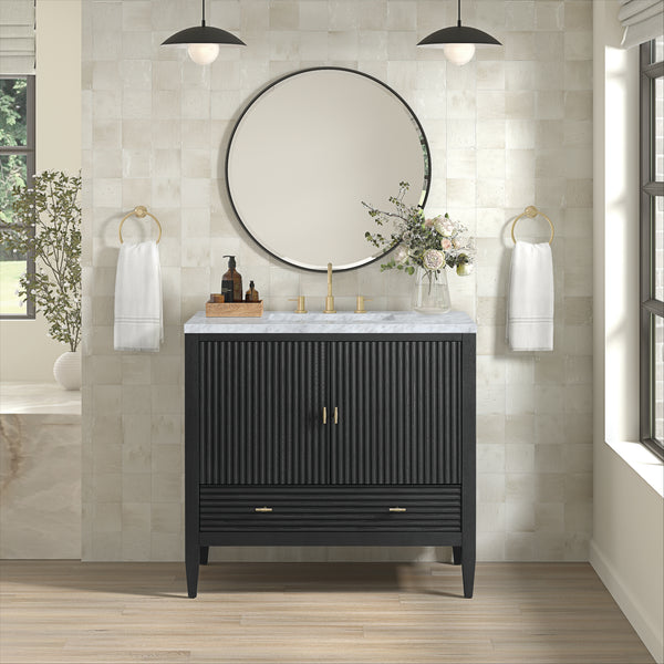 James Martin Myrrin 36" Single Vanity with 3 CM Countertop