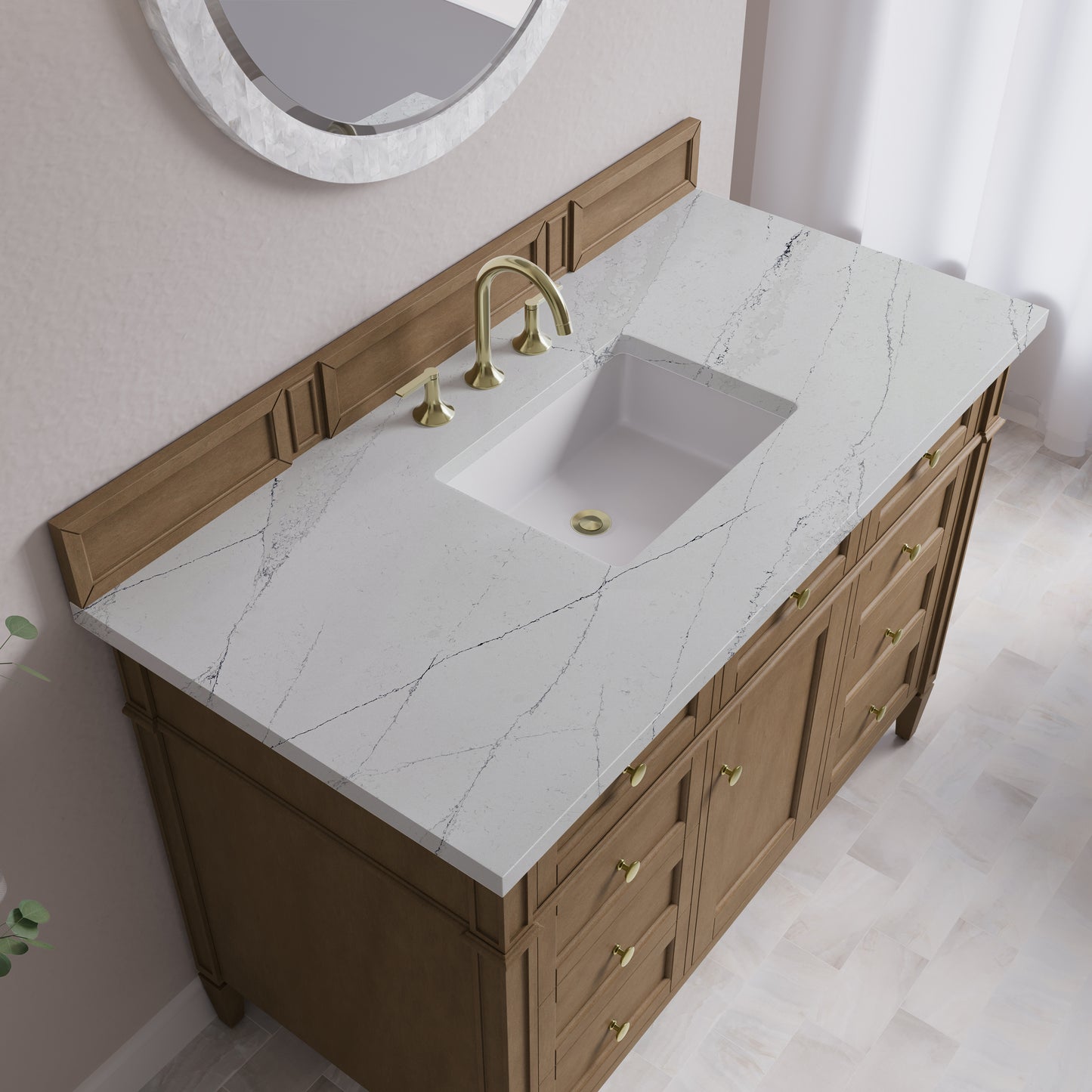 James Martin Brittany 48" Single Vanity with 3CM Top