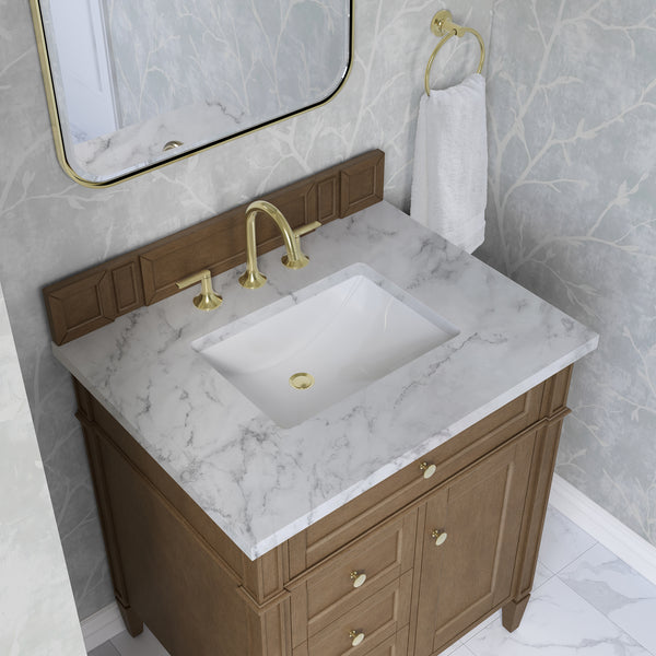 James Martin Brittany 30" Single Vanity with 3 CM Countertop