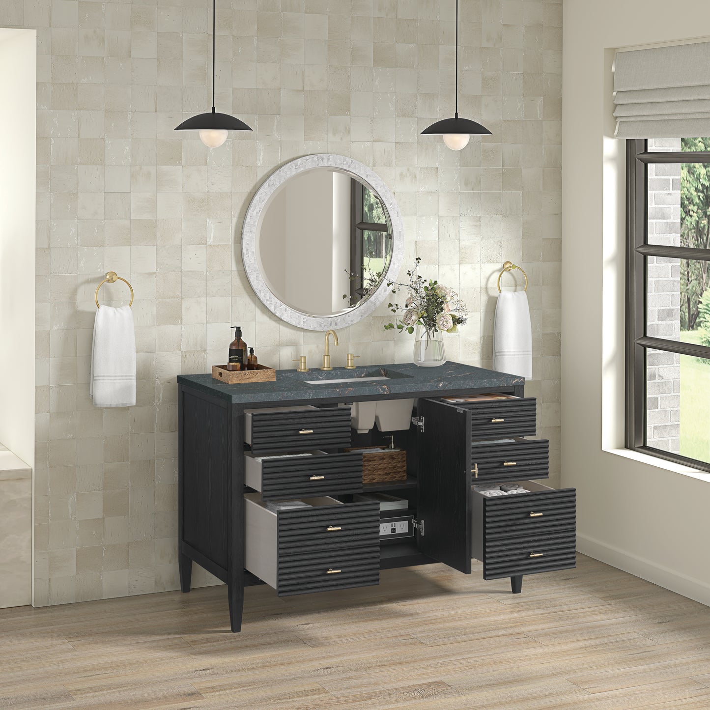 James Martin Myrrin 48" Single Vanity with 3 CM Countertop