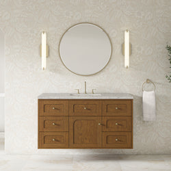 James Martin Laurent 48" Single Vanity with 3 CM Countertop & FreePower Wireless Charger