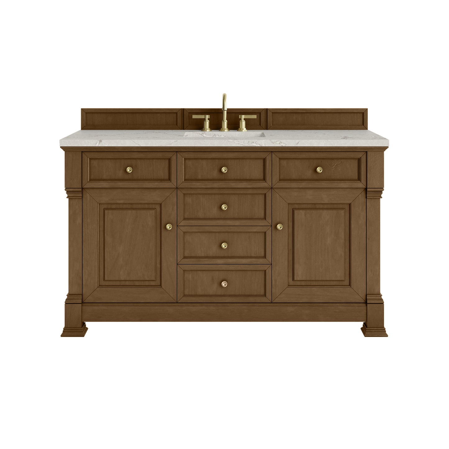 James Martin Brookfield 60" Single Vanity with 3CM Countertop & FreePower Wireless Charger