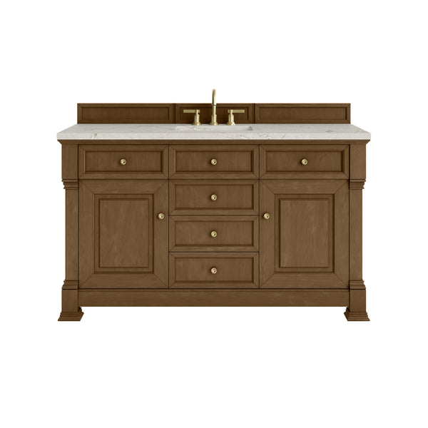 James Martin Brookfield 60" Single Vanity with 3CM Countertop & FreePower Wireless Charger