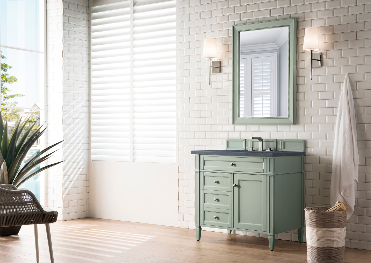 James Martin Brittany 36" Single Vanity with 3 Countertop