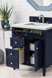 James Martin Brittany 30" Single Vanity with 3 CM Countertop