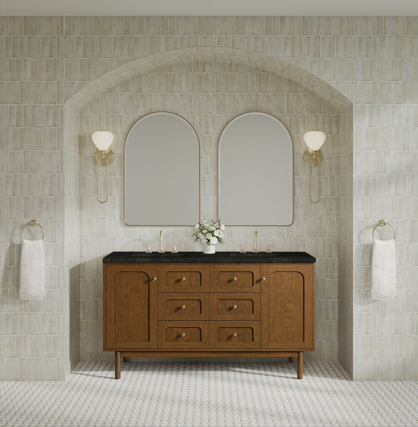 James Martin Laurent 60" Double Vanity with 3 CM Countertop