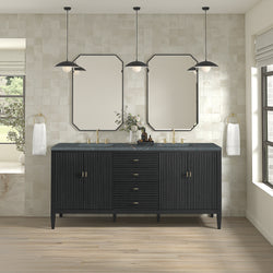 James Martin Myrrin 72" Double Vanity with 3 CM Countertop & FreePower Wireless Charger