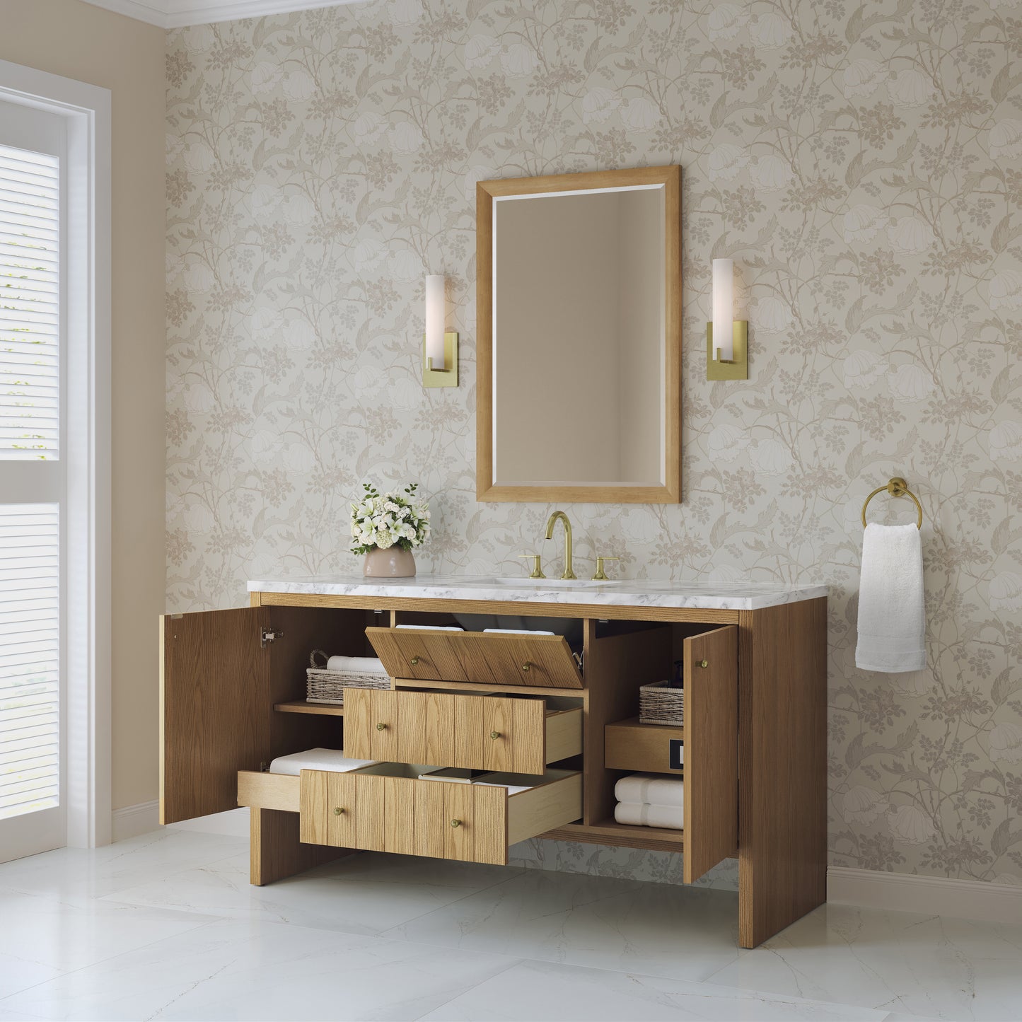 James Martin Hudson 60" Single Vanity with 3 CM Countertop