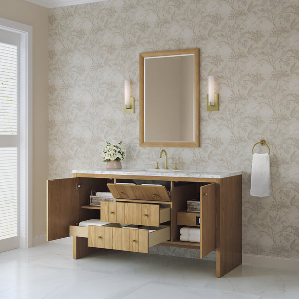 James Martin Hudson 60" Single Vanity with 3 CM Countertop