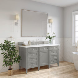 James Martin Brittany 60" Single Vanity with 3 CM Countertop