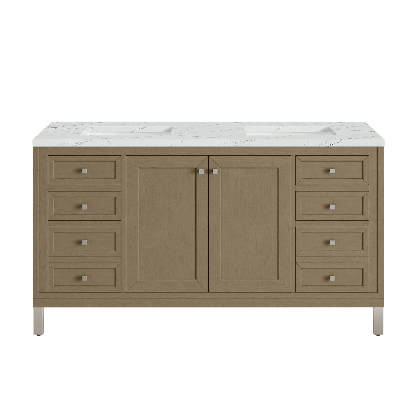 James Martin Chicago 60" Double Vanity with 3 CM Countertop