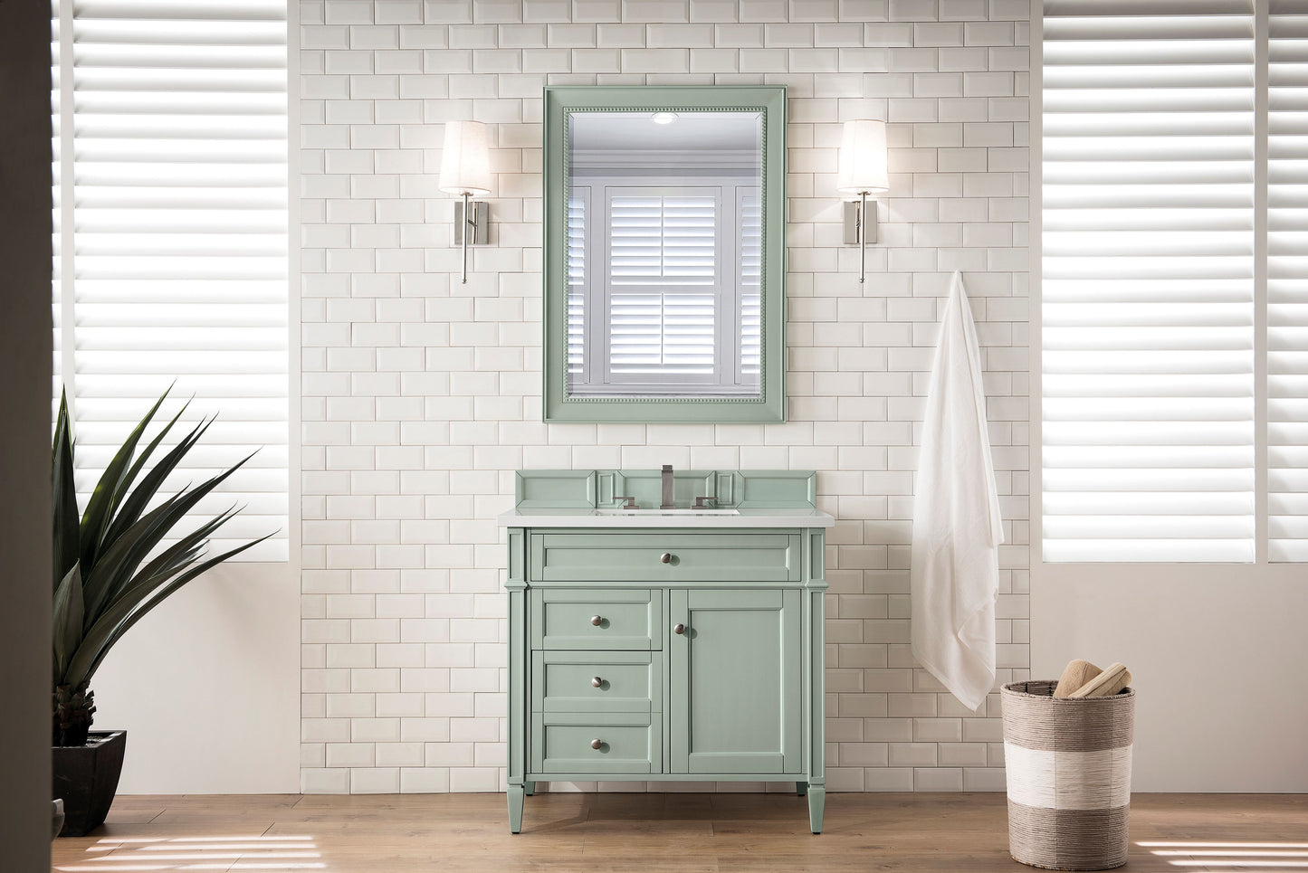 James Martin Brittany 36" Single Vanity with 3 Countertop