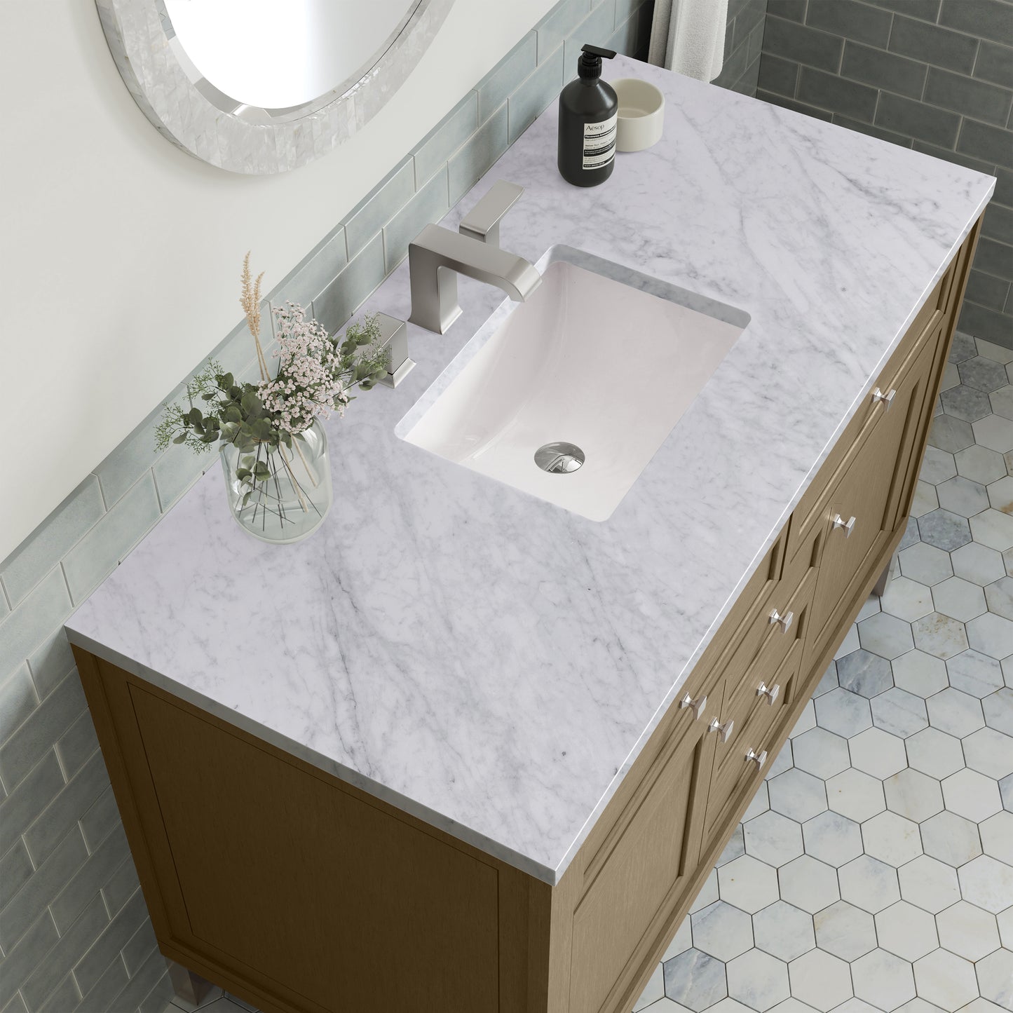 James Martin Chicago 48" Single Vanity with 3 CM Countertop