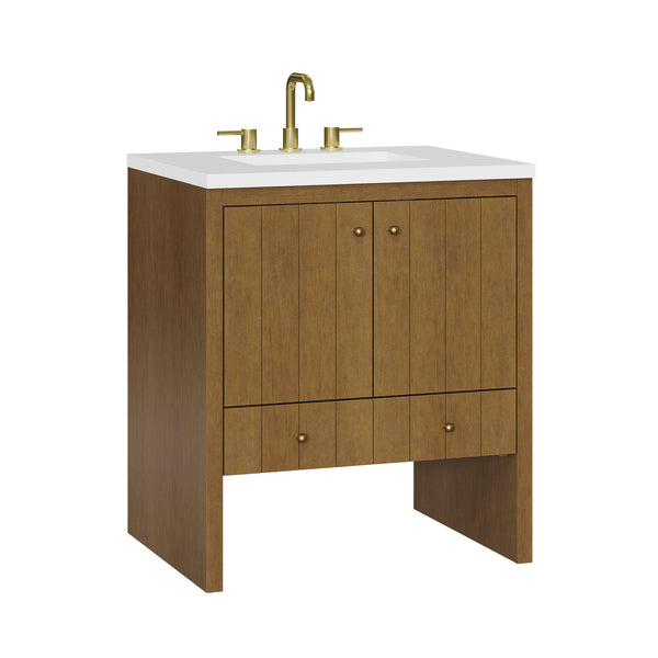 James Martin Hudson 30" Single Vanity with 3 CM Countertop