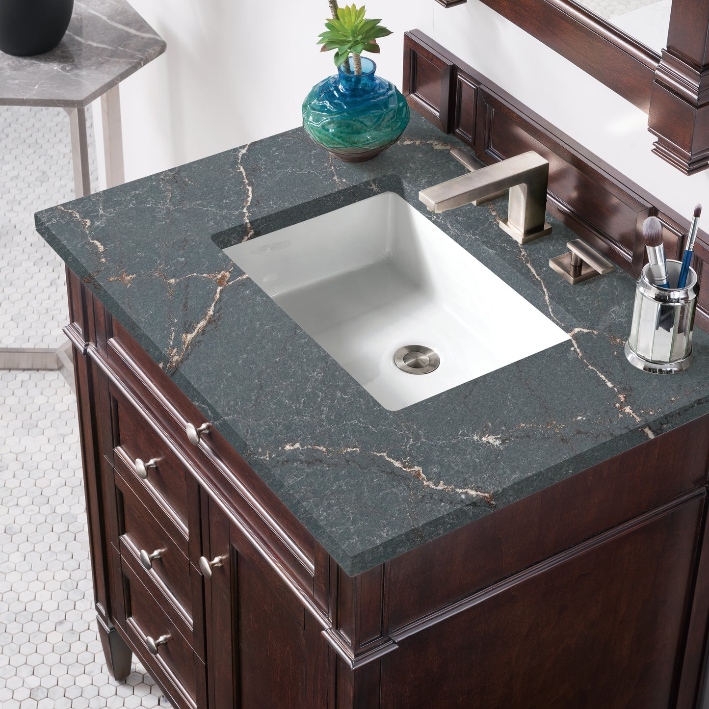 James Martin Brittany 30" Single Vanity with 3 CM Countertop