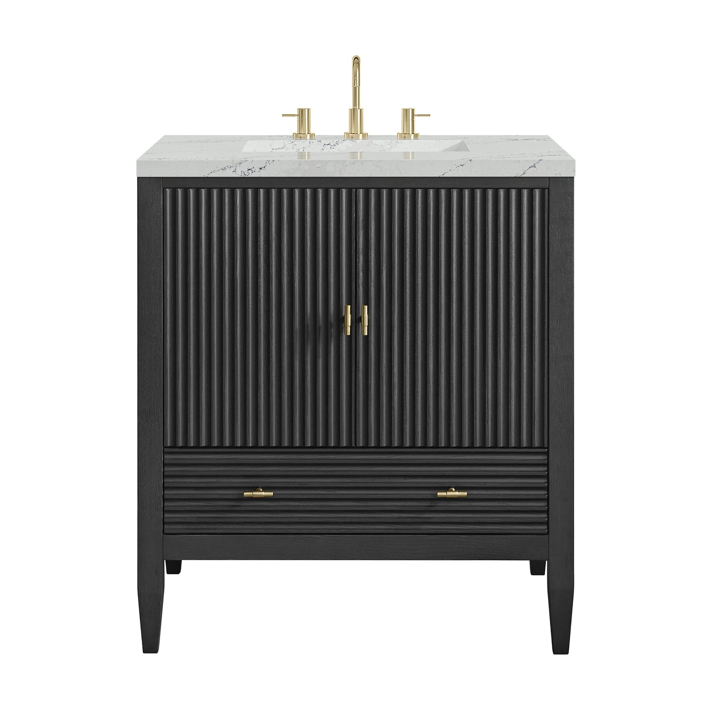 James Martin Myrrin 30" Single Vanity with 3 CM Countertop