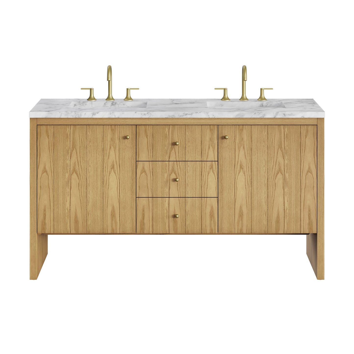 James Martin Hudson 60" Double Vanity with 3 CM Countertop