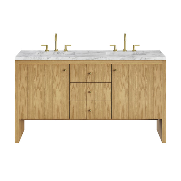 James Martin Hudson 60" Double Vanity with 3 CM Countertop