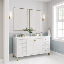 James Martin Chicago 60" Double Vanity with 3 CM Countertop