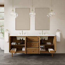 James Martin Laurent 72" Double Vanity with 3 CM Countertop