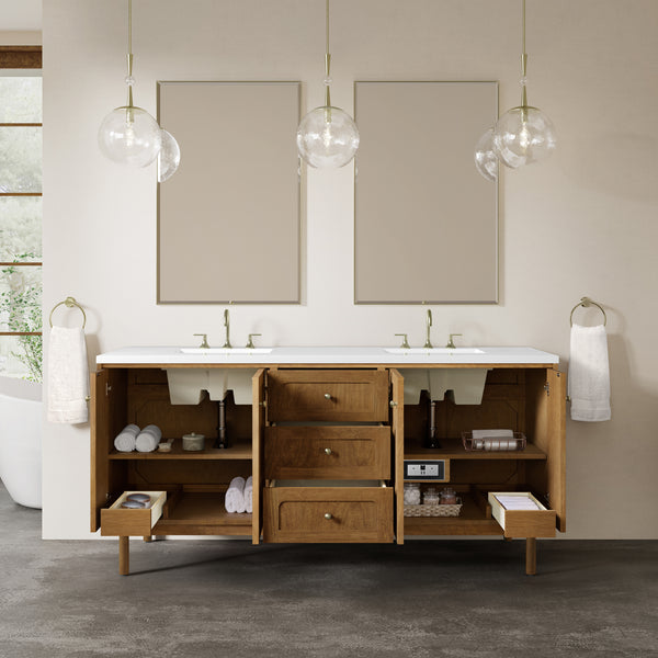 James Martin Laurent 72" Double Vanity with 3 CM Countertop