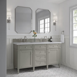 James Martin Brittany 60" Double Vanity with 3 CM Countertop
