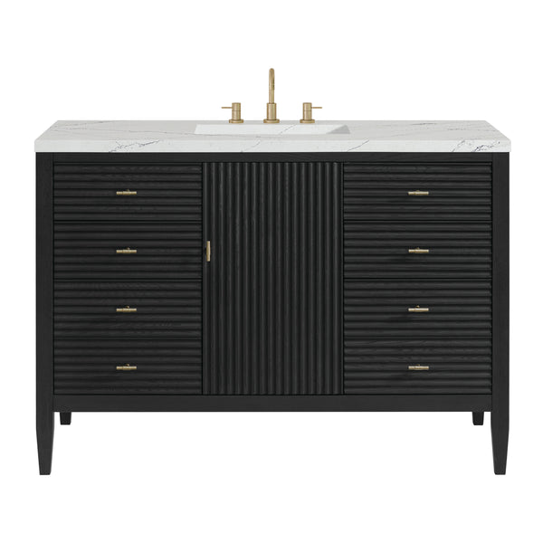 James Martin Myrrin 48" Single Vanity with 3 CM Countertop & FreePower Wireless Charger