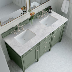 James Martin Brittany 60" Double Vanity with 3 CM Countertop