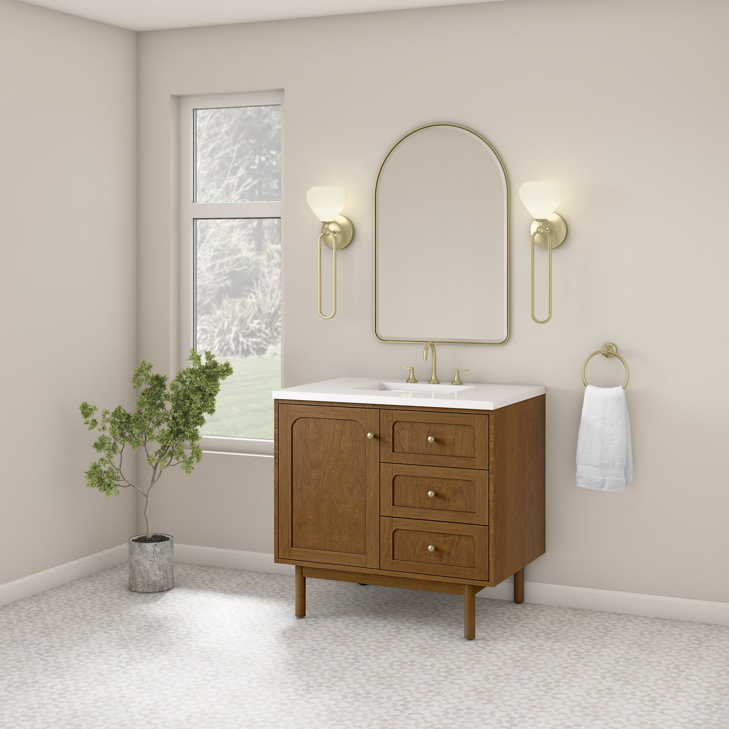 James Martin Laurent 36" Single Vanity with 3 CM Countertop