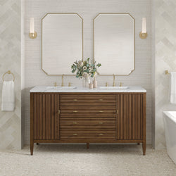James Martin Myrrin 60" Double Vanity with 3 CM Countertop