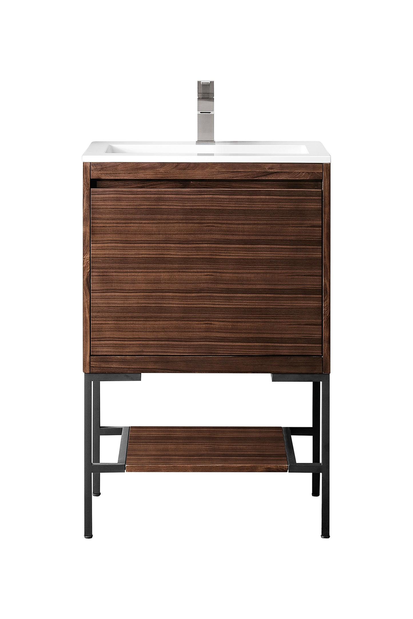 James Martin Mantova 23.6" Single Vanity With Stand and Composite Stone Top - Luxe Bathroom Vanities