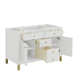 James Martin Chicago 48" Single Vanity with 3 CM Countertop & FreePower Wireless Charger