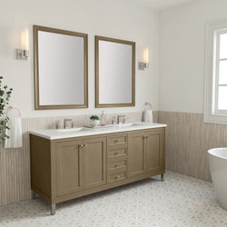 James Martin Chicago 72" Double Vanity with 3 CM Countertop