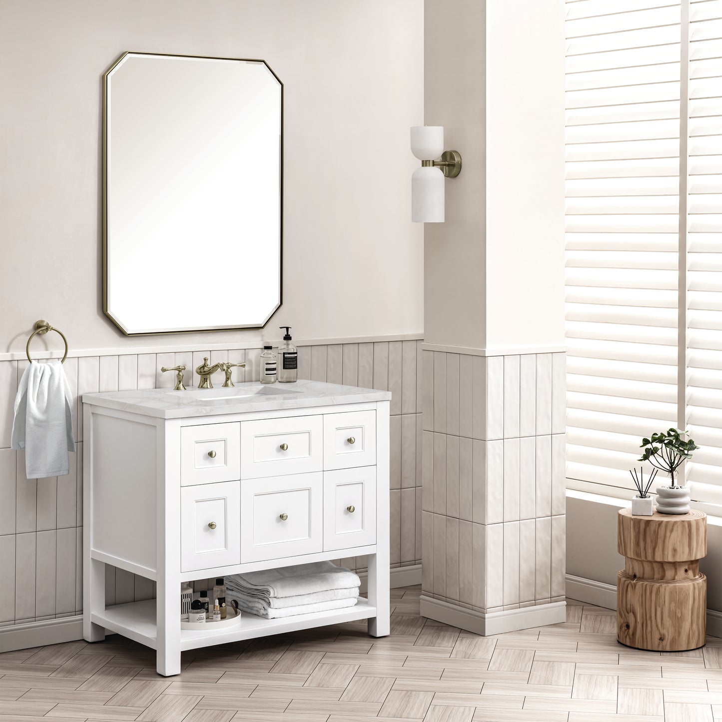 James Martin Breckenridge 36" Single Vanity w/ 3CM Countertop