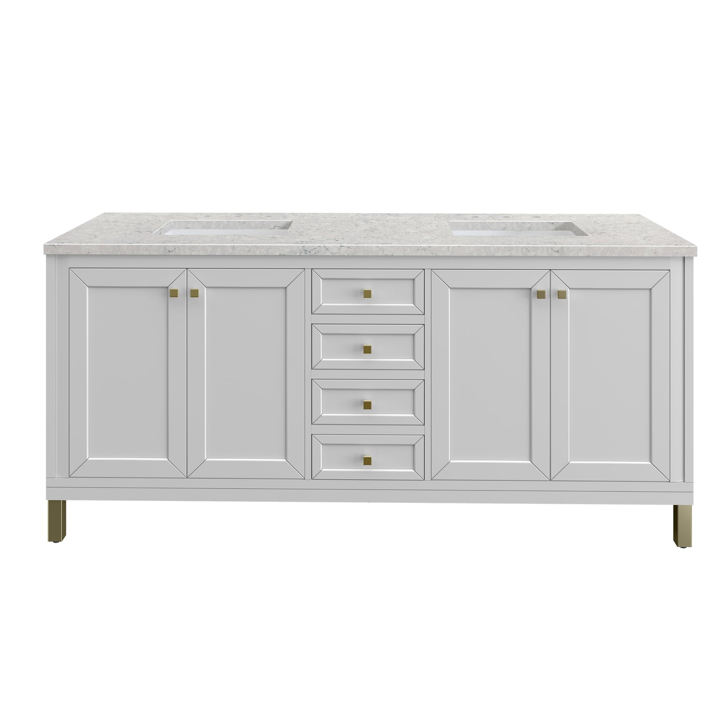 James Martin Chicago 72" Double Vanity with 3 CM Countertop