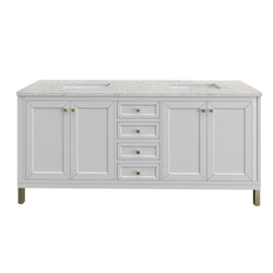 James Martin Chicago 72" Double Vanity with 3 CM Countertop
