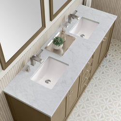 James Martin Chicago 72" Double Vanity with 3 CM Countertop