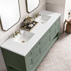 James Martin Breckenridge 72" Double Vanity w/ 3 CM Countertop